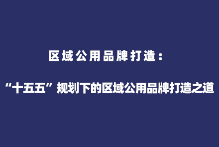 区域公用品牌打造："十五五"规划下的区域公用品牌打造之道